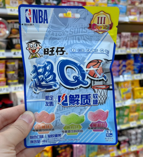 旺仔超QQ糖/可樂味/檸檬汽水味/薄荷蘇打味/電解質綜合口味