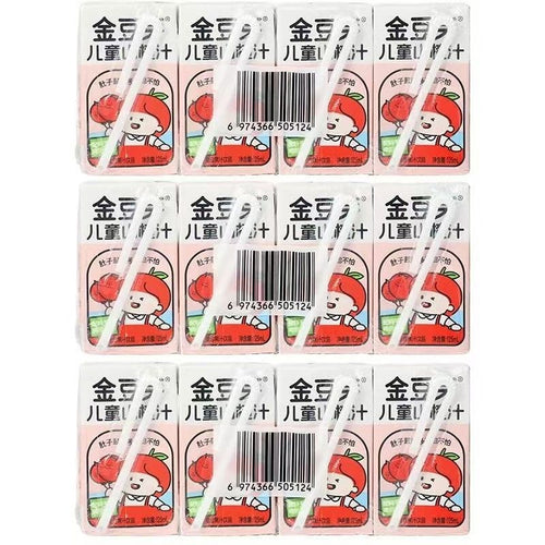 125ml*4盒金豆芽金银花柚子汁儿童山楂汁