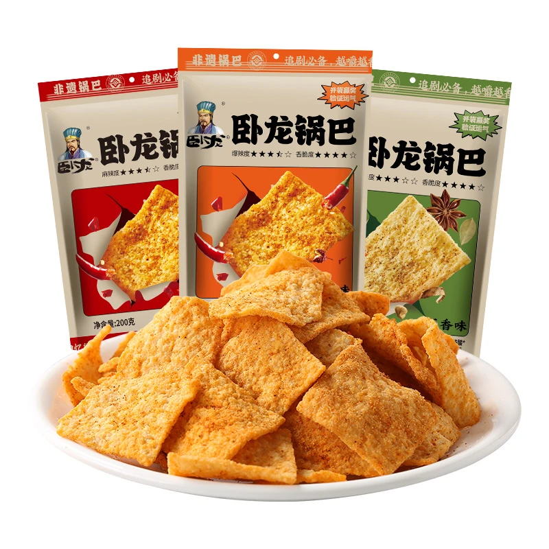 卧龙锅巴138g（麻辣味/花椒味）口味备注