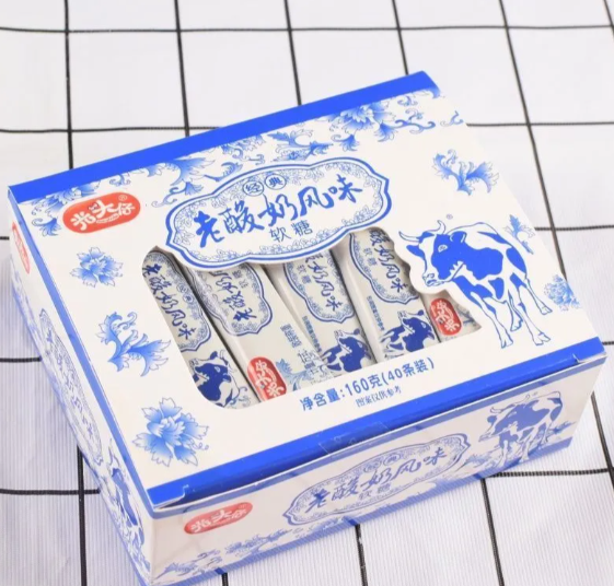 老酸奶糖光頭仔/160g（約40條）