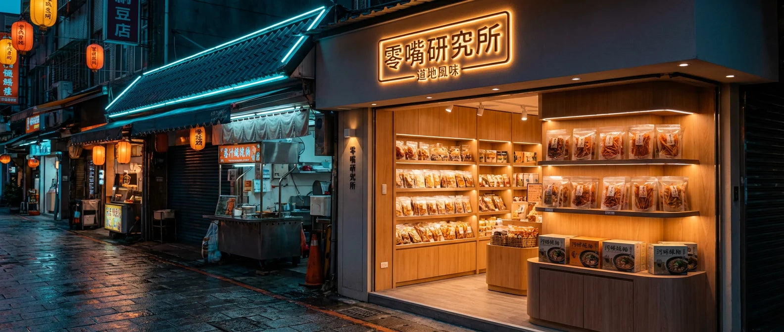 Taiwanese Style Snack Research Institute Banner